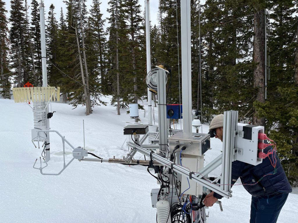 Field site near Salt Lake City where researchers battled 900 inches of snow to collect their data. Credit: Singh et al.